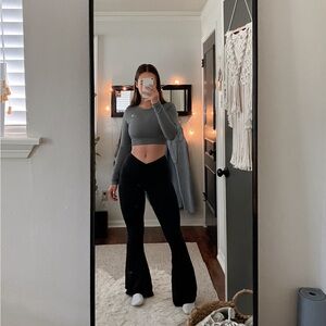 OFFLINE by Aerie Real Me High Waisted Ruched Flare Leggings